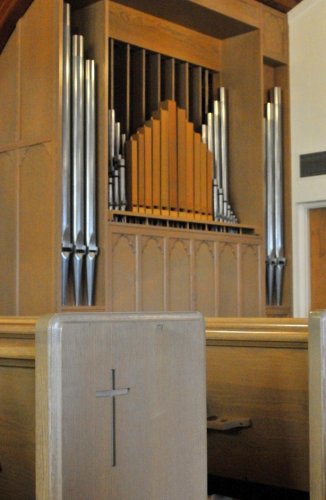 St. Andrew's Anglican Church, view of organ case